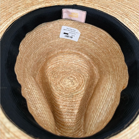 Stylish Sunshine Tienda Straw Hat with Stripe Band - Picture 3 of 4